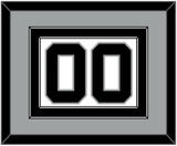 San Antonio Number - Home White (1989-2002) - Double Mat 3