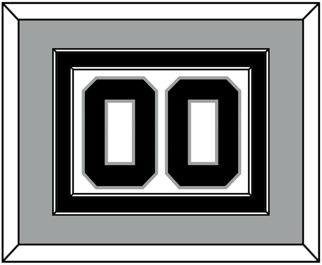 San Antonio Number - Home White (1989-2002) - Signature Tier 3