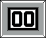 San Antonio Number - Home White (1989-2002) - Double Mat 3