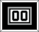 San Antonio Number - Home White (2002-2017) - Triple Mat 2