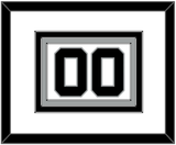 San Antonio Number - Home White (1989-2002) - Triple Mat 1