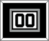 San Antonio Number - Home White (1989-2002) - Triple Mat 2