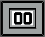 San Antonio Number - Home White (1989-2002) - Triple Mat 3