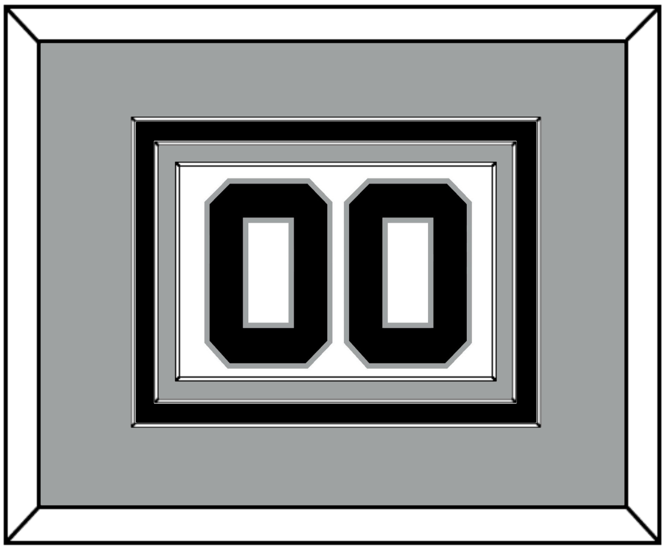 San Antonio Number - Home White (1989-2002) - Premier Tier 3