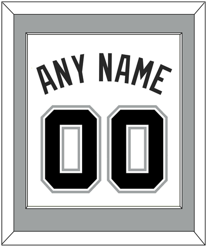 San Antonio Name & Number - White Association - Essential Tier 1