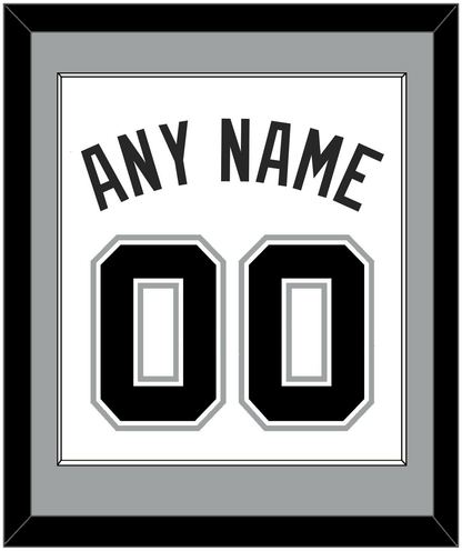 San Antonio Name & Number - White Association - Essential Tier 1