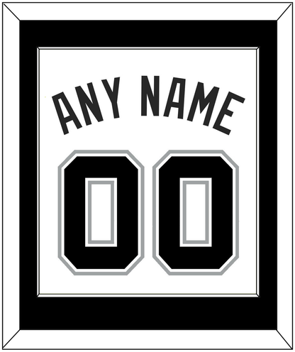 San Antonio Name & Number - White Association - Essential Tier 2