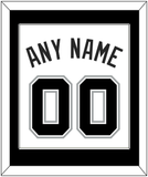 San Antonio Name & Number - Home White (2002-2017) - Single Mat 2