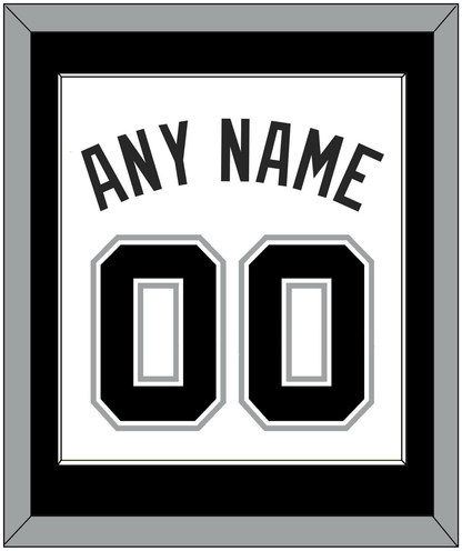 San Antonio Name & Number - White Association - Essential Tier 2