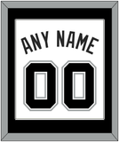 San Antonio Name & Number - Home White (2002-2017) - Single Mat 2