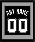San Antonio Name & Number - Road Black (2002-2017) - Single Mat 2