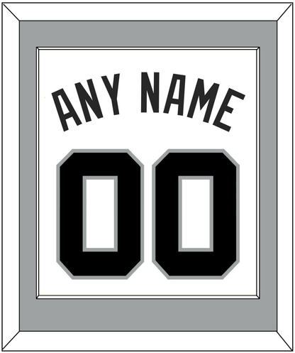 San Antonio Name & Number - Home White (1989-2002) - Essential Tier 1