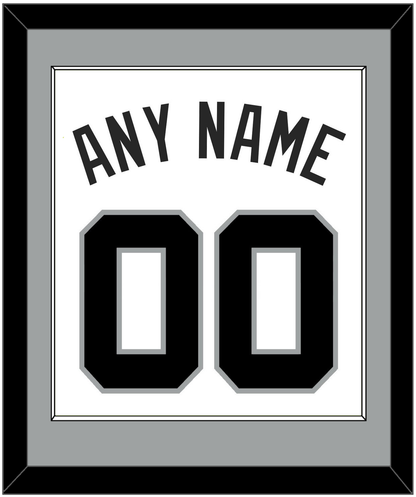 San Antonio Name & Number - Home White (1989-2002) - Essential Tier 1