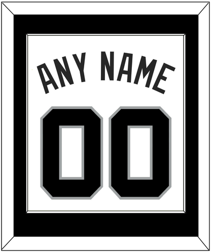 San Antonio Name & Number - Home White (1989-2002) - Essential Tier 2