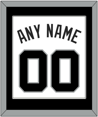 San Antonio Name & Number - Home White (1989-2002) - Essential Tier 2