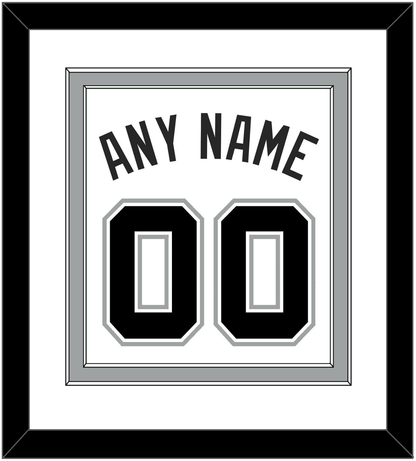 San Antonio Name & Number - White Association - Signature Tier 1