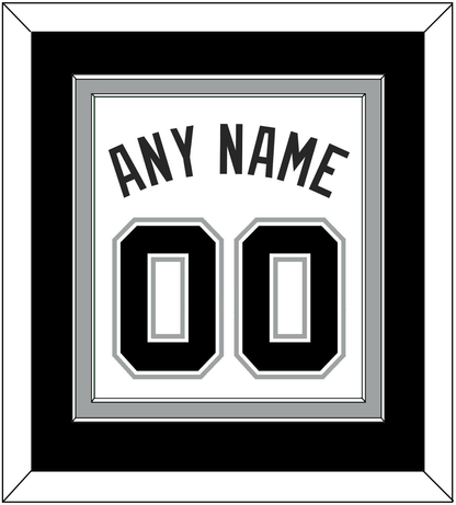 San Antonio Name & Number - Home White (2002-2017) - Signature Tier 2