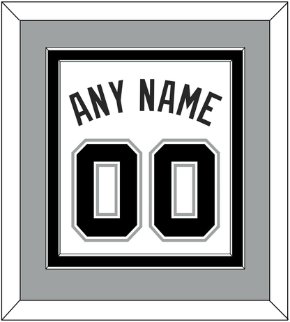 San Antonio Name & Number - White Association - Signature Tier 3