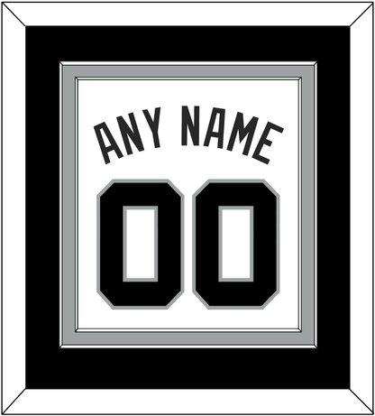 San Antonio Name & Number - Home White (1989-2002) - Signature Tier 2
