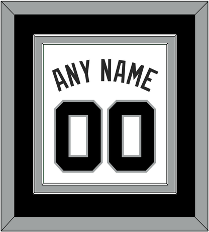 San Antonio Name & Number - Home White (1989-2002) - Signature Tier 2