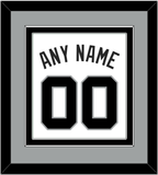 San Antonio Name & Number - Home White (1989-2002) - Double Mat 3