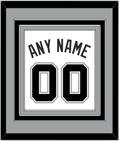 San Antonio Name & Number - Home White (2002-2017) - Premier Tier 3