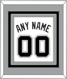 San Antonio Name & Number - Home White (2002-2017) - Triple Mat 3