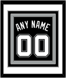 San Antonio Name & Number - Black Icon - Triple Mat 1