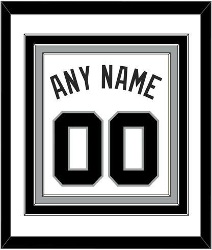 San Antonio Name & Number - Home White (1989-2002) - Premier Tier 1