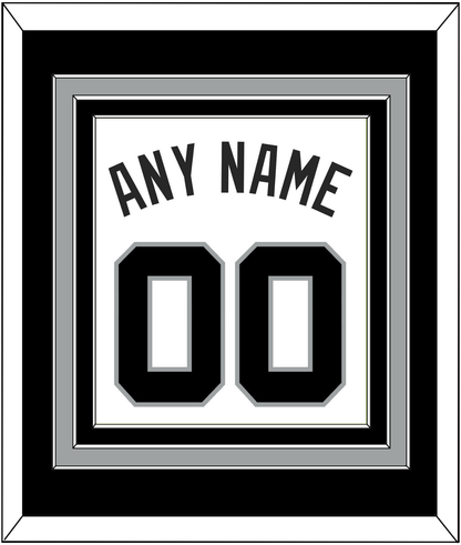 San Antonio Name & Number - Home White (1989-2002) - Premier Tier 2