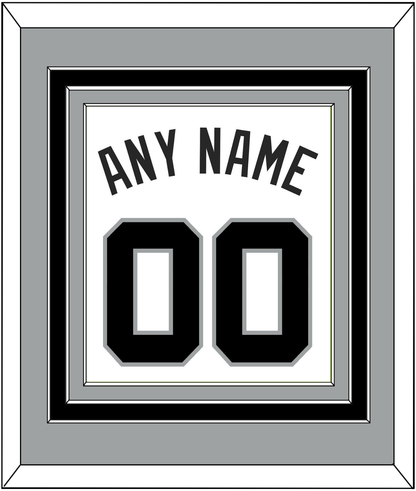 San Antonio Name & Number - Home White (1989-2002) - Premier Tier 3