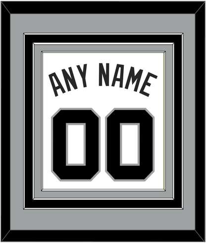 San Antonio Name & Number - Home White (1989-2002) - Premier Tier 3