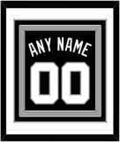 San Antonio Name & Number - Road Black (1989-2002) - Triple Mat 1