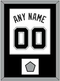 San Antonio Name & Numbers With Champions Patch - Home White (2002-2017) - Single Mat 1