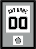 San Antonio Name & Numbers With Champions Trophy Patch - Home White (2002-2017) - Single Mat 2