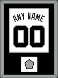 San Antonio Name & Numbers With Finals Patch - Home White (1989-2002) - Single Mat 1