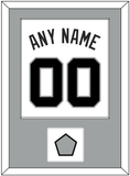 San Antonio Name & Numbers With Champions Trophy Patch - Home White (1989-2002) - Single Mat 2