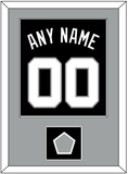 San Antonio Name & Numbers With Finals Patch - Road Black (1989-2002) - Single Mat 2