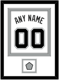 San Antonio Name & Numbers With Champions Trophy Patch - Home White (2002-2017) - Double Mat 1