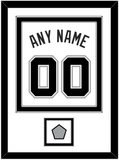 San Antonio Name & Numbers With Finals Patch - Home White (2002-2017) - Double Mat 2