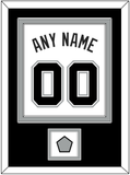 San Antonio Name & Numbers With Champions Patch - Home White (2002-2017) - Double Mat 2