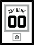 San Antonio Name & Numbers With Champions Banner Patch - Home White (1989-2002) - Double Mat 1