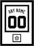 San Antonio Name & Numbers With Champions Banner Patch - Home White (1989-2002) - Double Mat 2