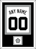 San Antonio Name & Numbers With Champions Patch - Home White (1989-2002) - Double Mat 3