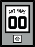 San Antonio Name & Numbers With Champions Banner Patch - Home White (1989-2002) - Double Mat 4