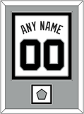 San Antonio Name & Numbers With Champions Trophy Patch - Home White (1989-2002) - Double Mat 4