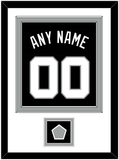 San Antonio Name & Numbers With Finals Patch - Road Black (1989-2002) - Double Mat 1