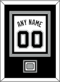 San Antonio Name & Numbers With Champions Patch - Home White (2002-2017) - Triple Mat 2