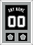 San Antonio Name & Numbers With 2 Champions Banner Patches - Road Black (2002-2017) - Single Mat 2