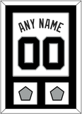 San Antonio Name & Numbers With 2 Finals Patches - Home White (1989-2002) - Single Mat 1